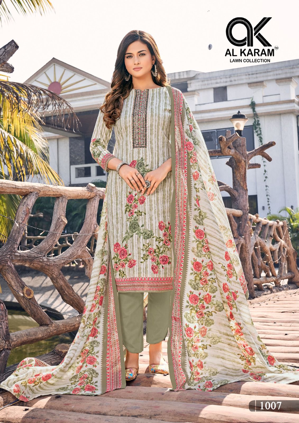 Al Karam Shanaya Wholesale Printed Cotton Dress Material